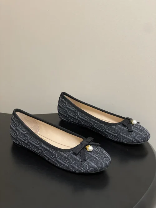 Dior Bow-Detail Ballet Flats