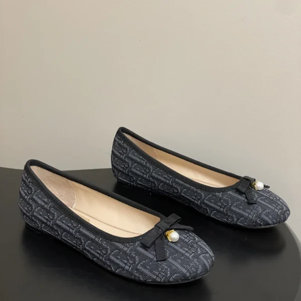 Dior Bow-Detail Ballet Flats