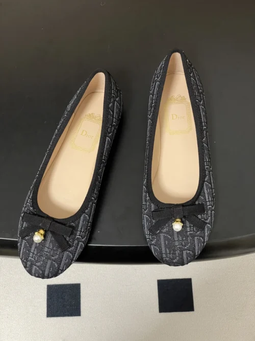 Dior Bow-Detail Ballet Flats