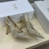 Dior J'Adior Square-Toe Crystal-Embellished Heeled Sandals