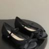 Dior Satin Bow-Detail Mary Jane Pumps