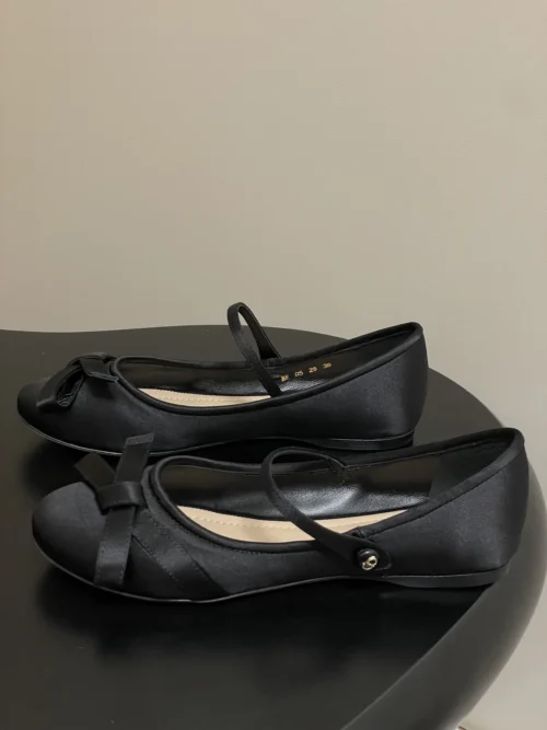 Dior Satin Bow-Detail Mary Jane Pumps