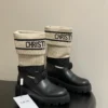 Dior Knit Platform Ankle Boots