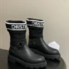 Dior Knit Platform Riding Boots