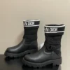 Dior Knit Platform Riding Boots
