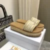 Dior Leather Platform Slides