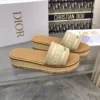 Dior Leather Platform Slides