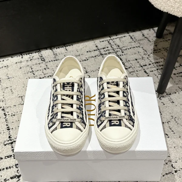 Dior Canvas Platform Canvas Sneakers