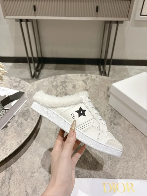 Dior Shearling Mules