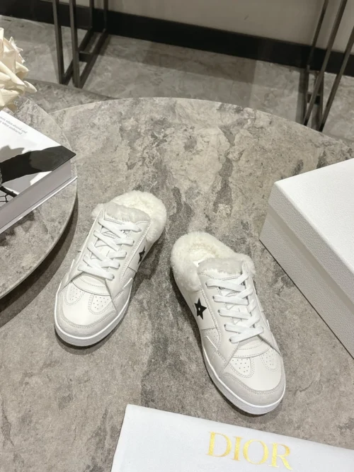 Dior Shearling Mules