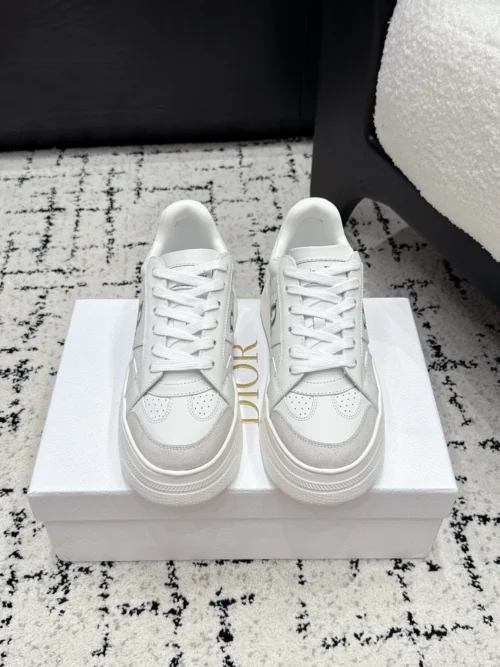 Dior Suede Lace-Up Low-Top Sneakers