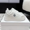 Dior Suede Lace-Up Low-Top Sneakers