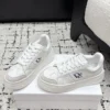 Dior Suede Lace-Up Low-Top Sneakers
