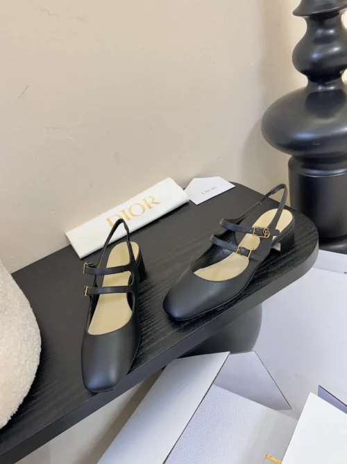 Dior Square-Toe Heeled Sandals