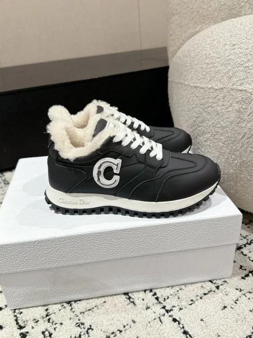 Dior Leather Platform Sneakers
