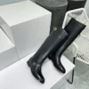 Dior Leather Buckle Riding Boots