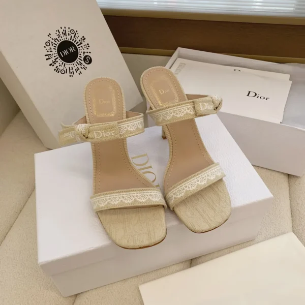 Dior Bow-Detail Heeled Sandals