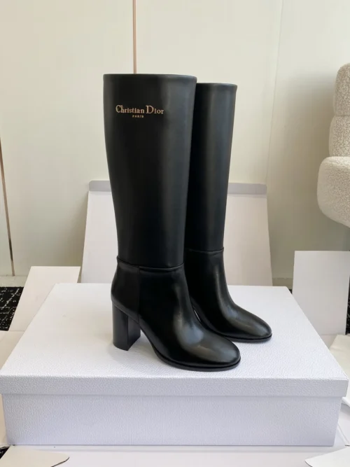 Dior Leather Knee-High Boots