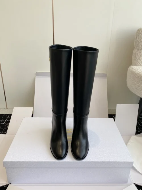 Dior Leather Knee-High Boots