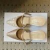 Dior Pointed-Toe Crystal-Embellished Heeled Mules