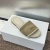 Dior Dway Shearling Square-Toe Slides