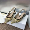Dior J'Adior Slingback Bow-Detail Heeled Sandals