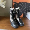 Dior Shearling Ankle Boots