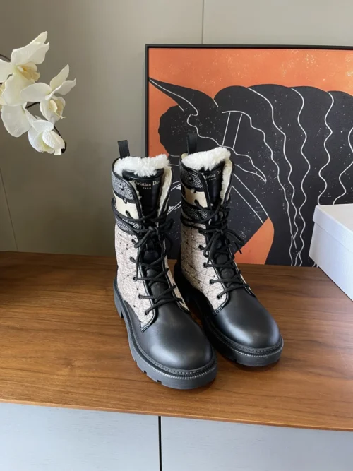 Dior Shearling Ankle Boots