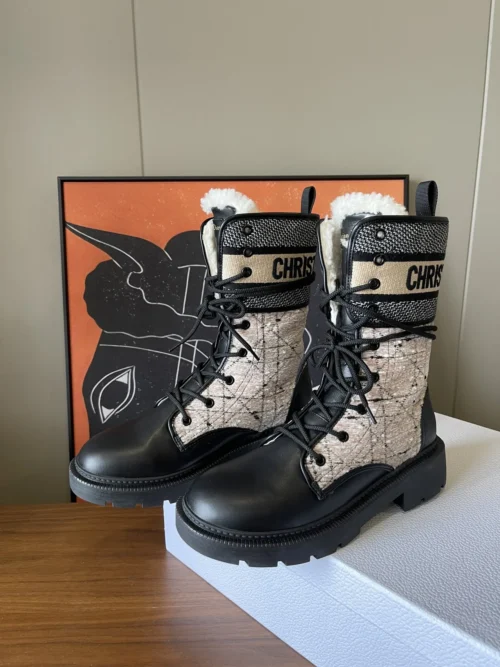 Dior Shearling Ankle Boots