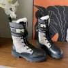 Dior Shearling Ankle Boots
