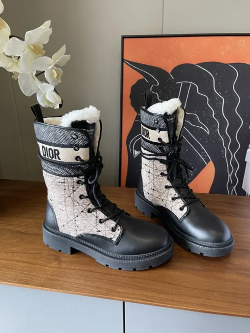 Dior Shearling Ankle Boots