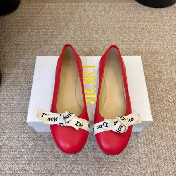 Dior Bow-Detail Ballet Flats