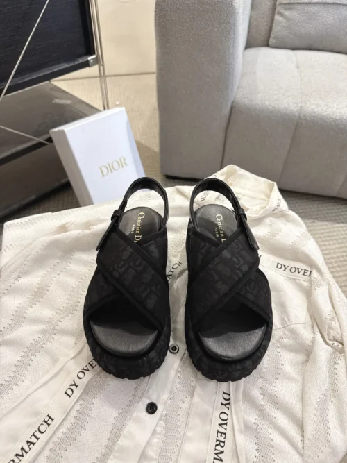 Dior Lambskin Platform Sandals