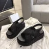 Dior Lambskin Platform Sandals