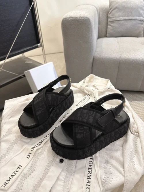 Dior Lambskin Platform Sandals