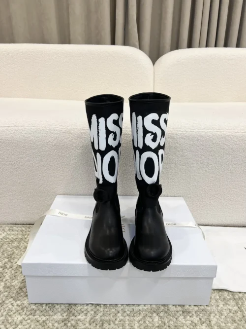 Dior Lambskin Knee-High Boots
