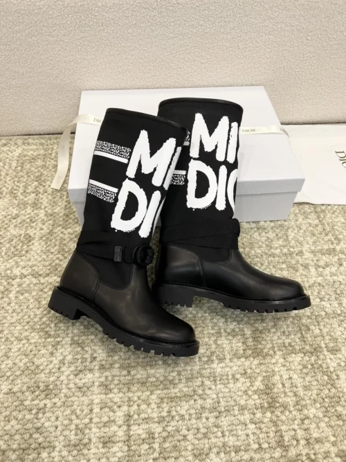 Dior Lambskin Knee-High Boots