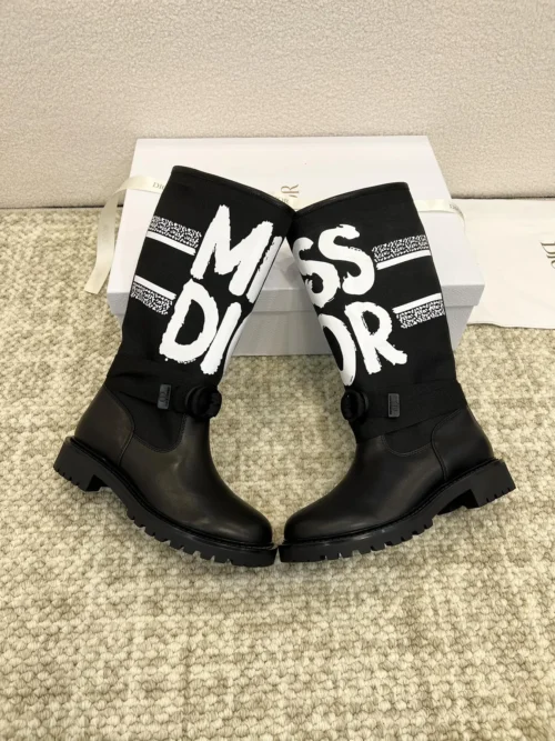 Dior Lambskin Knee-High Boots