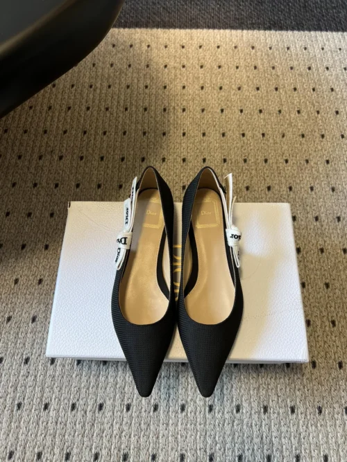 Dior Pointed-Toe Bow-Detail Pumps