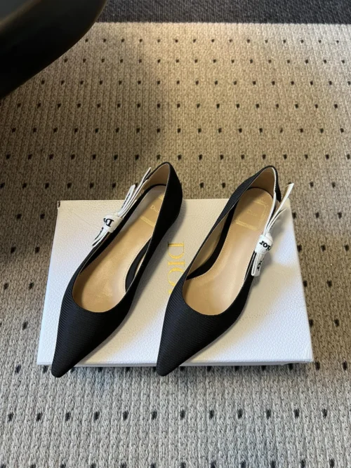 Dior Pointed-Toe Bow-Detail Pumps