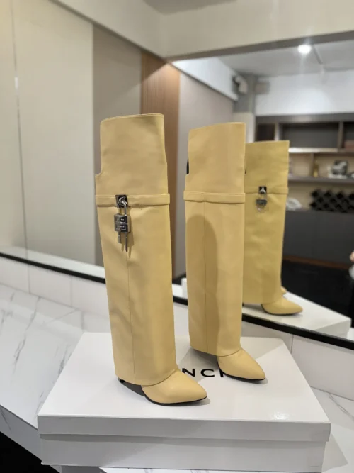 Givenchy Shark Lock Knee-High Boots