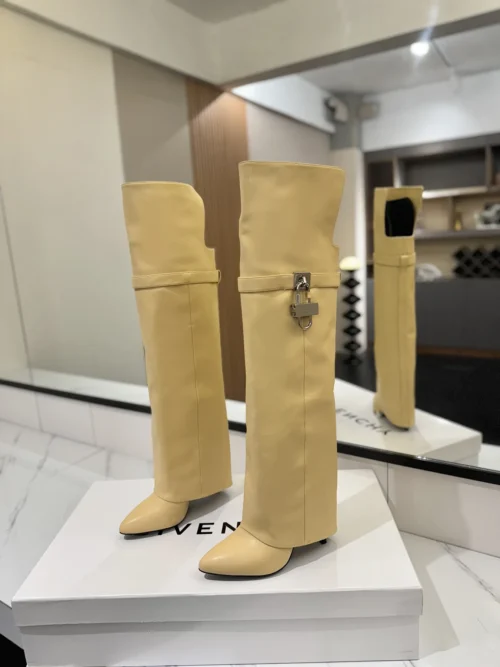 Givenchy Shark Lock Knee-High Boots
