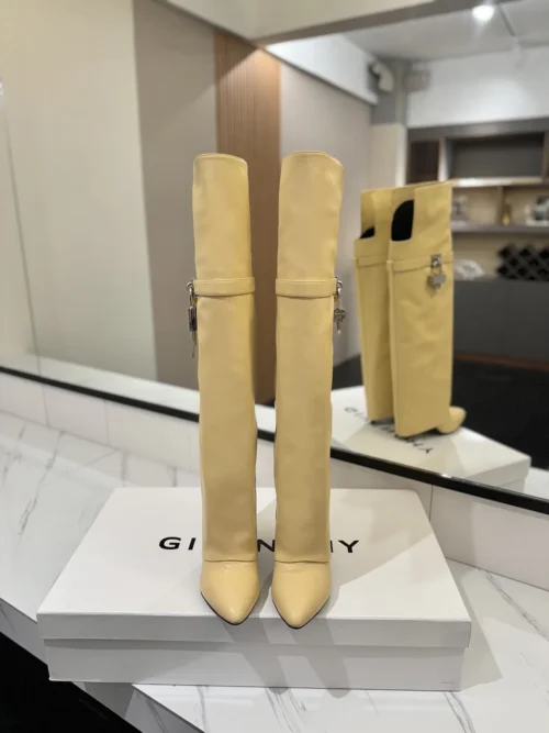 Givenchy Shark Lock Knee-High Boots