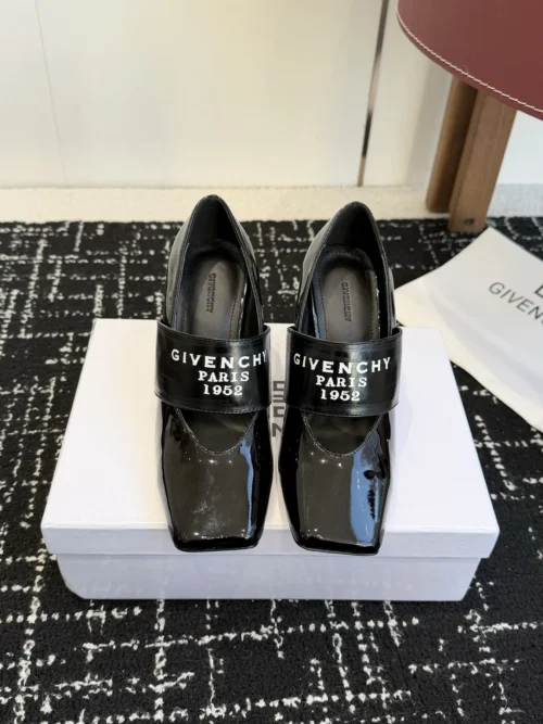 Givenchy Patent Leather Square-Toe Pumps