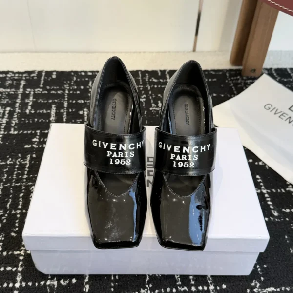 Givenchy Patent Leather Square-Toe Pumps