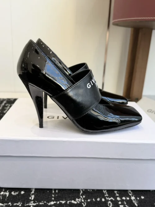 Givenchy Patent Leather Square-Toe Pumps
