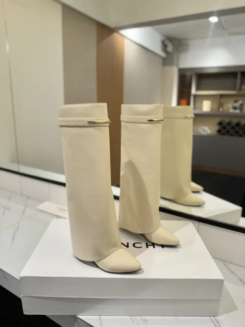 Givenchy Shark Lock Knee-High Boots