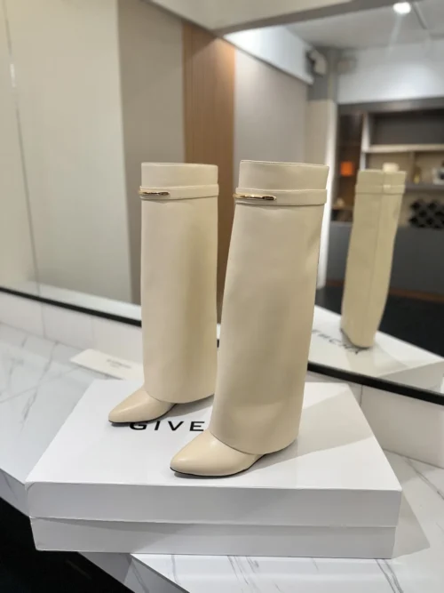 Givenchy Shark Lock Knee-High Boots