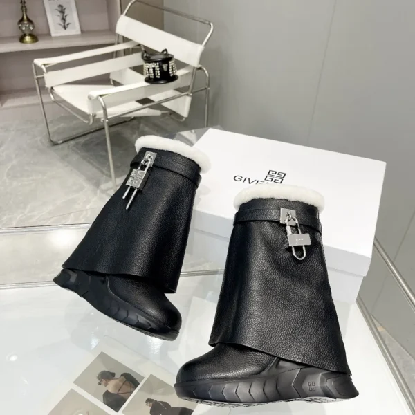 Givenchy Leather Platform Boots