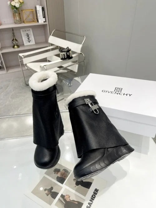 Givenchy Leather Platform Boots